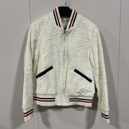 Saint Laurent Teddy Fleece Varsity Jacket