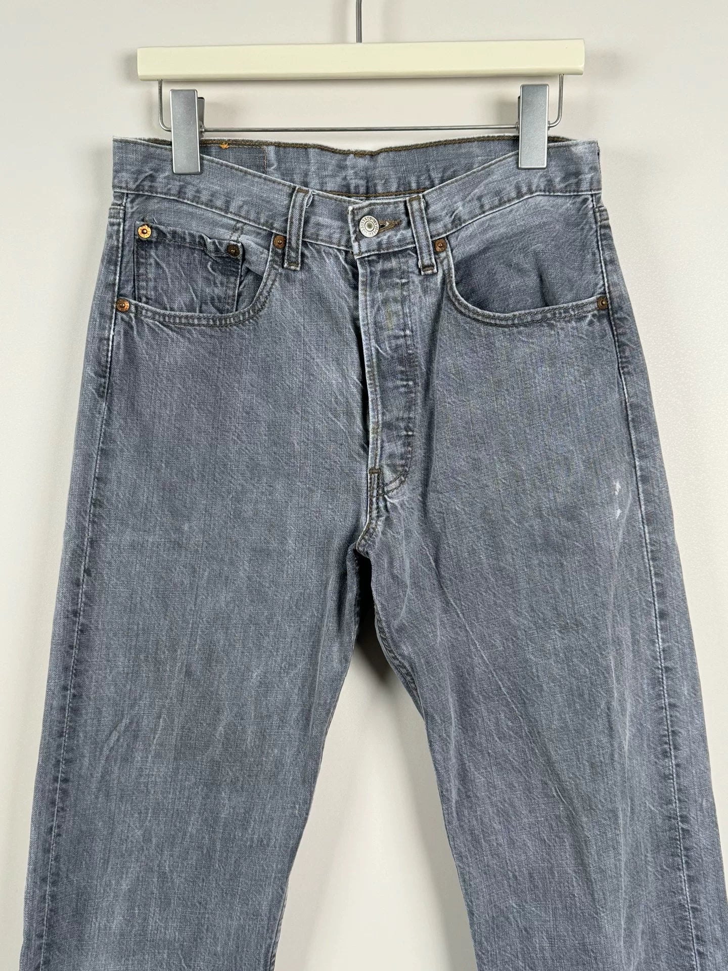 levi's 501 vintage gray jeans size 31