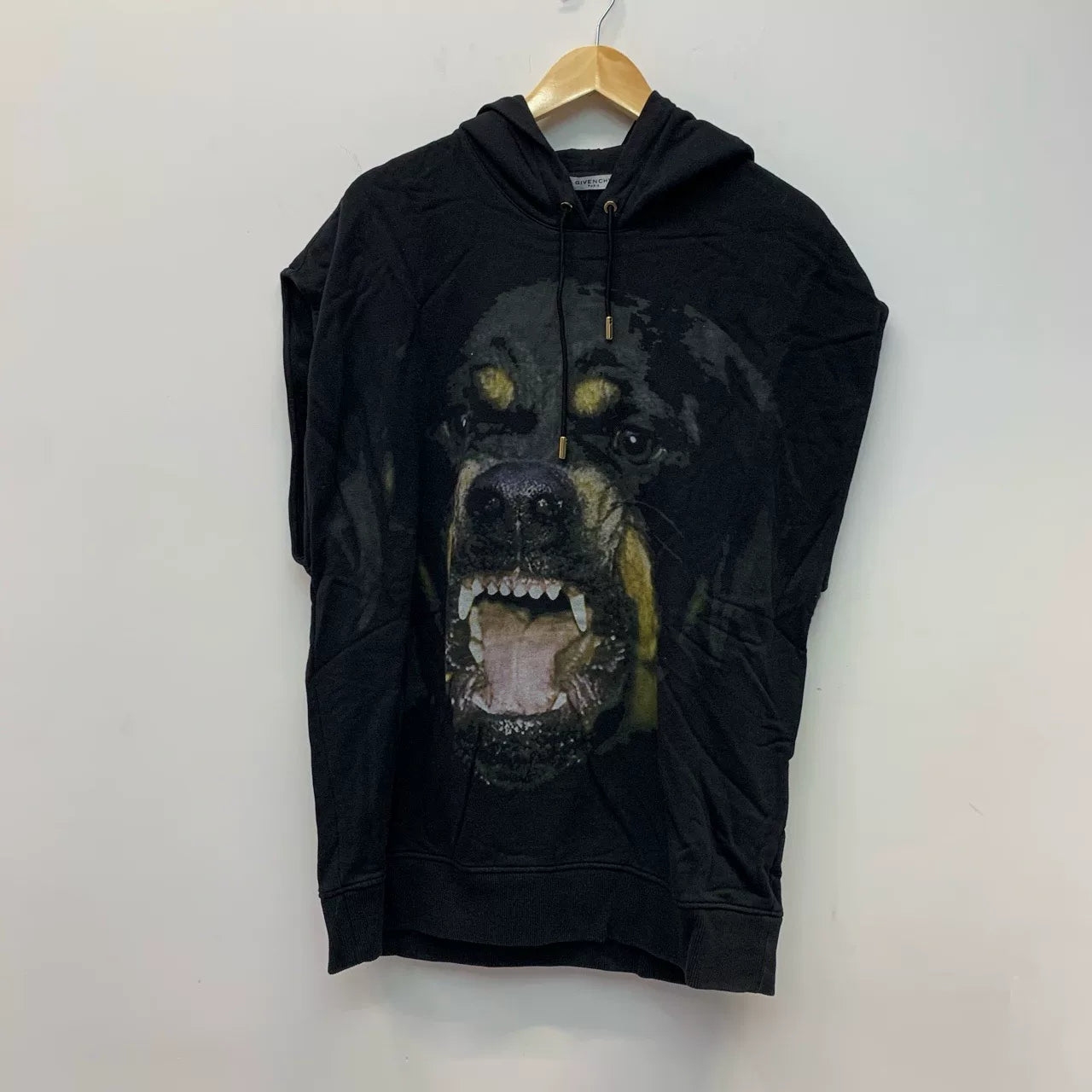 Givenchy Sleeveless Hoodie with Dog Head Design