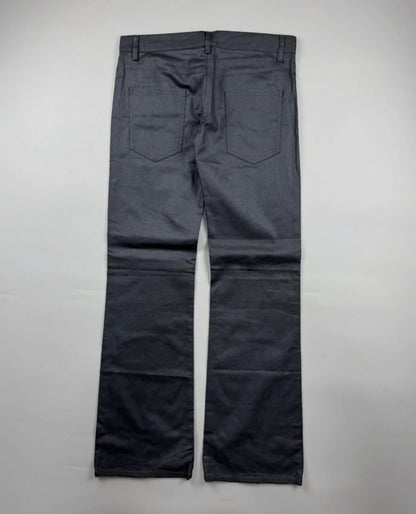 1990s Walter Van Beirendonck Metallic Flared Pants