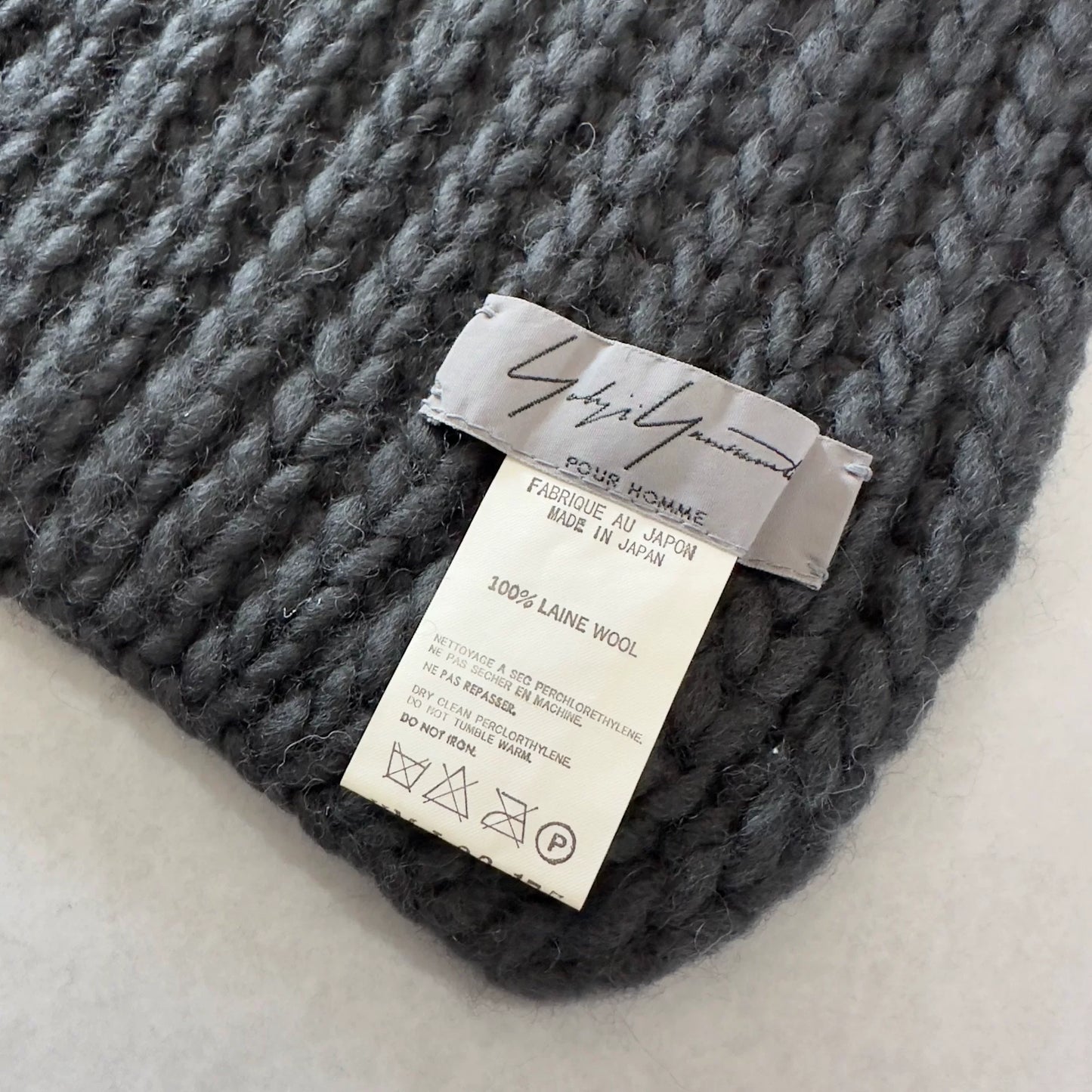 handmade woven scarf by Yohji Yamamoto