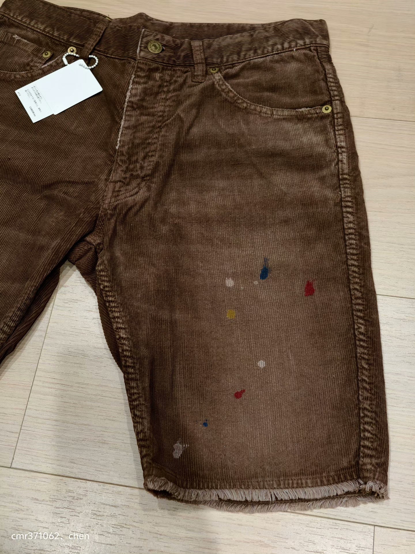 VISVIM 17SS FLUXUS 03 CORD SHORTS