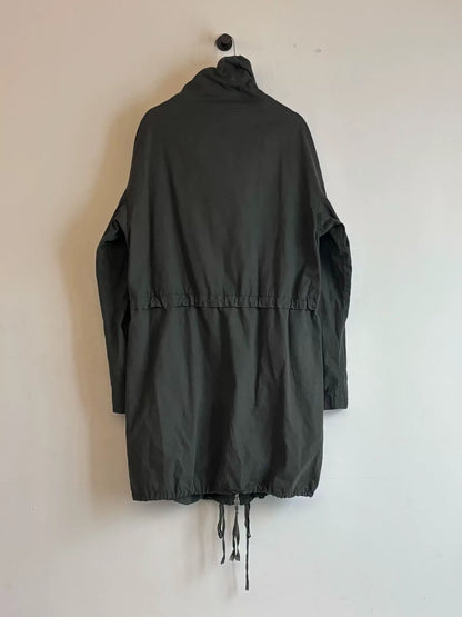 damir doma oversized trench coat in green