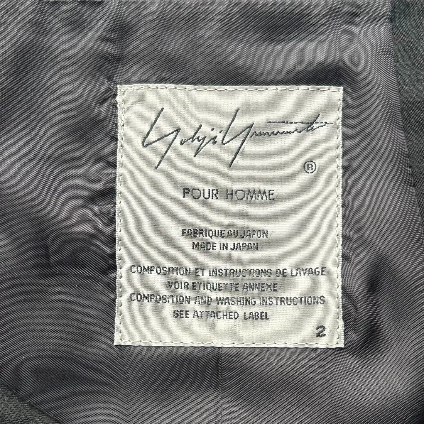 Yohji Yamamoto Black Cutout Suit Jacket