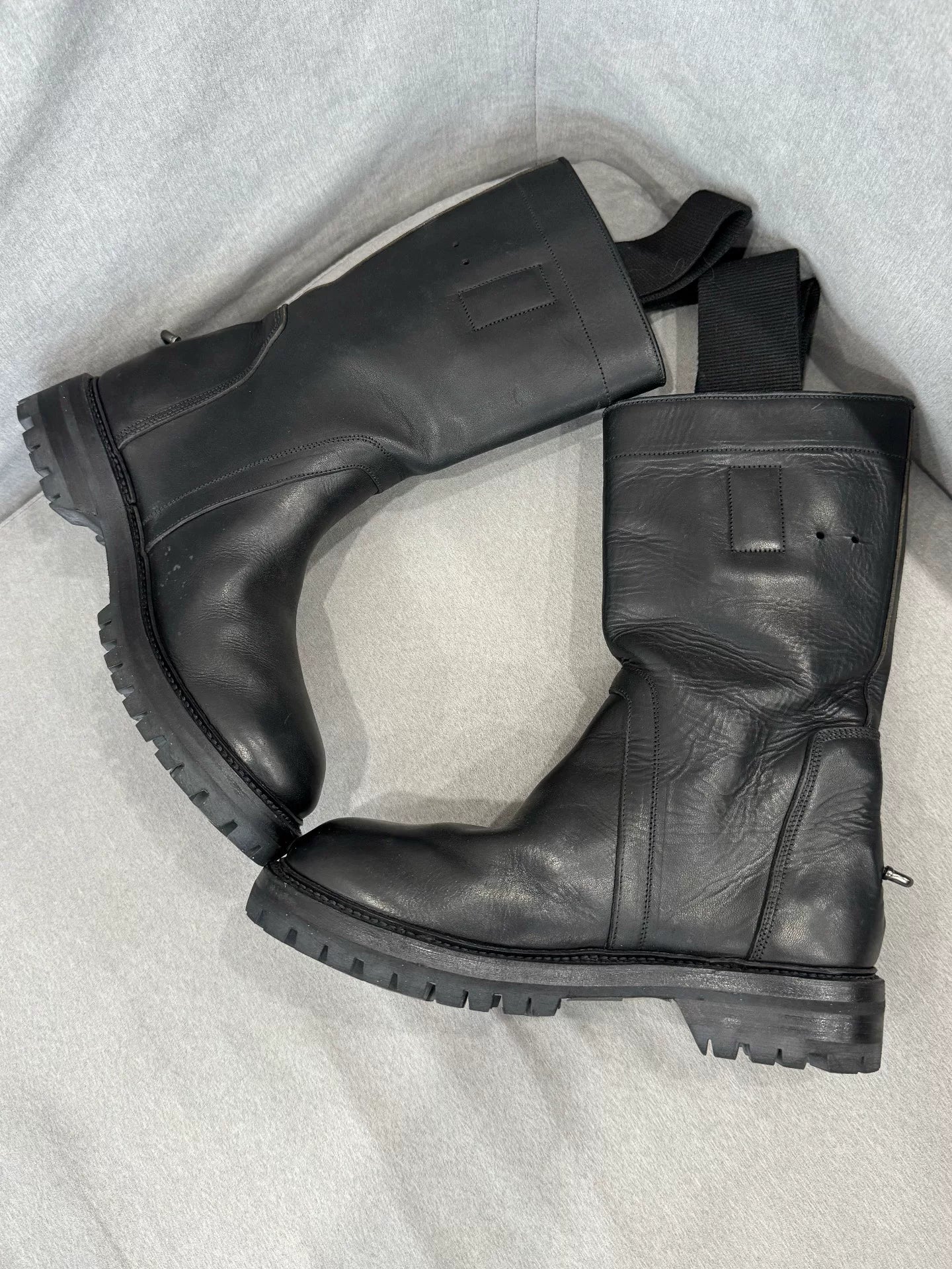 Rick Owens Platform Iron Ring Boots Size 40