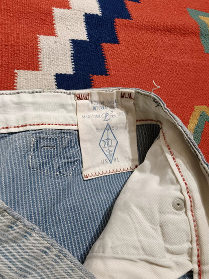 Ralph Lauren Nautical Stripe Distressed Pants