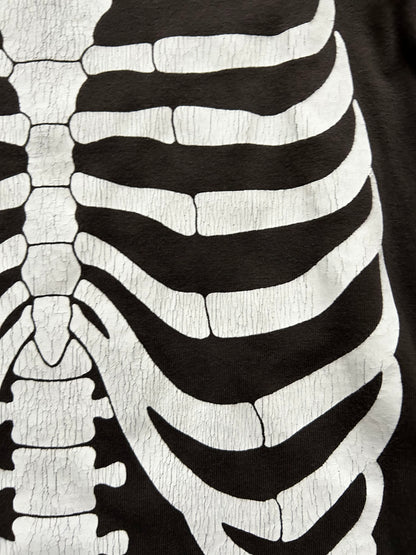skeleton print long sleeve shirt