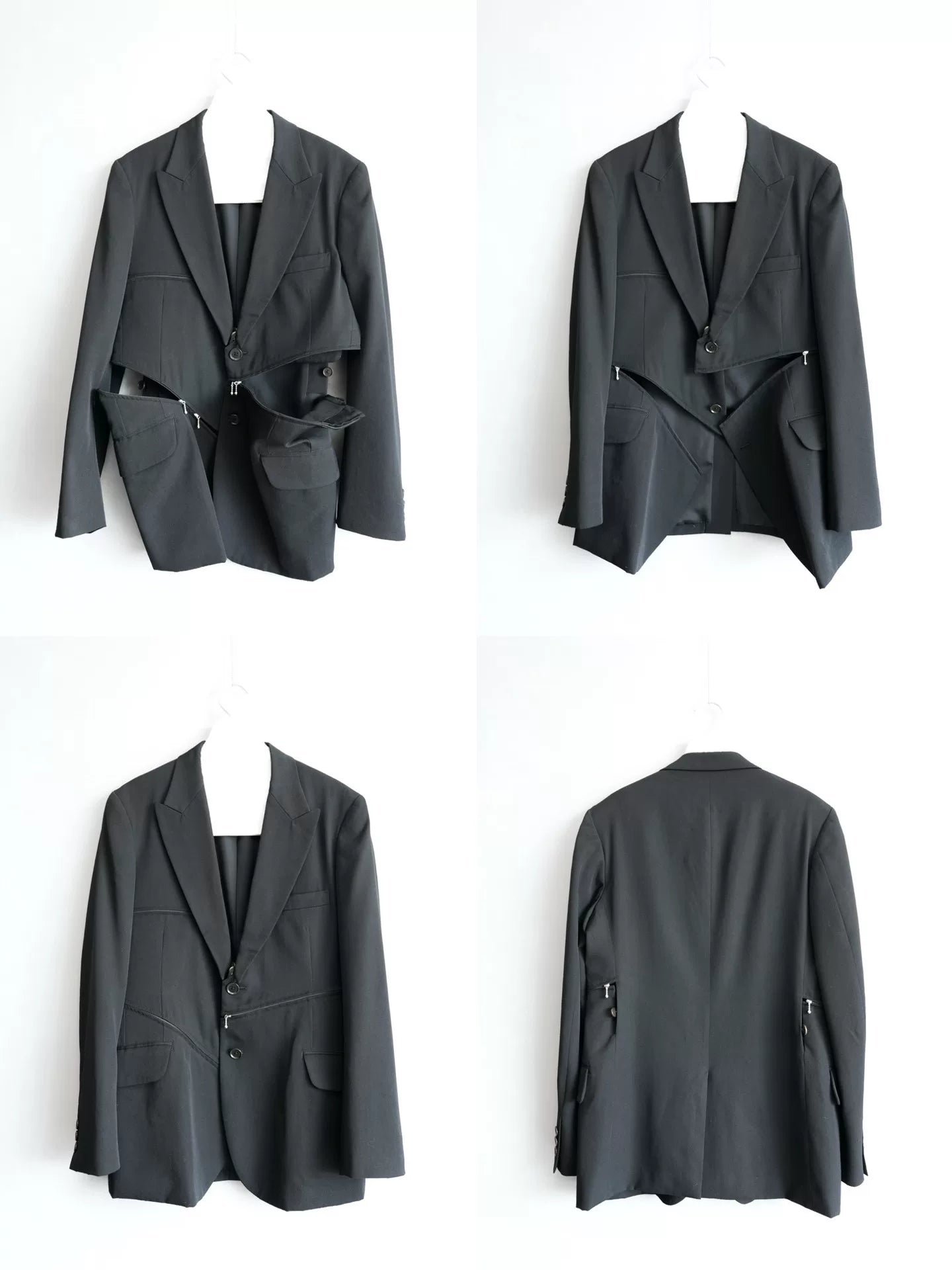 deconstructed zipper jacket by yohji yamamoto