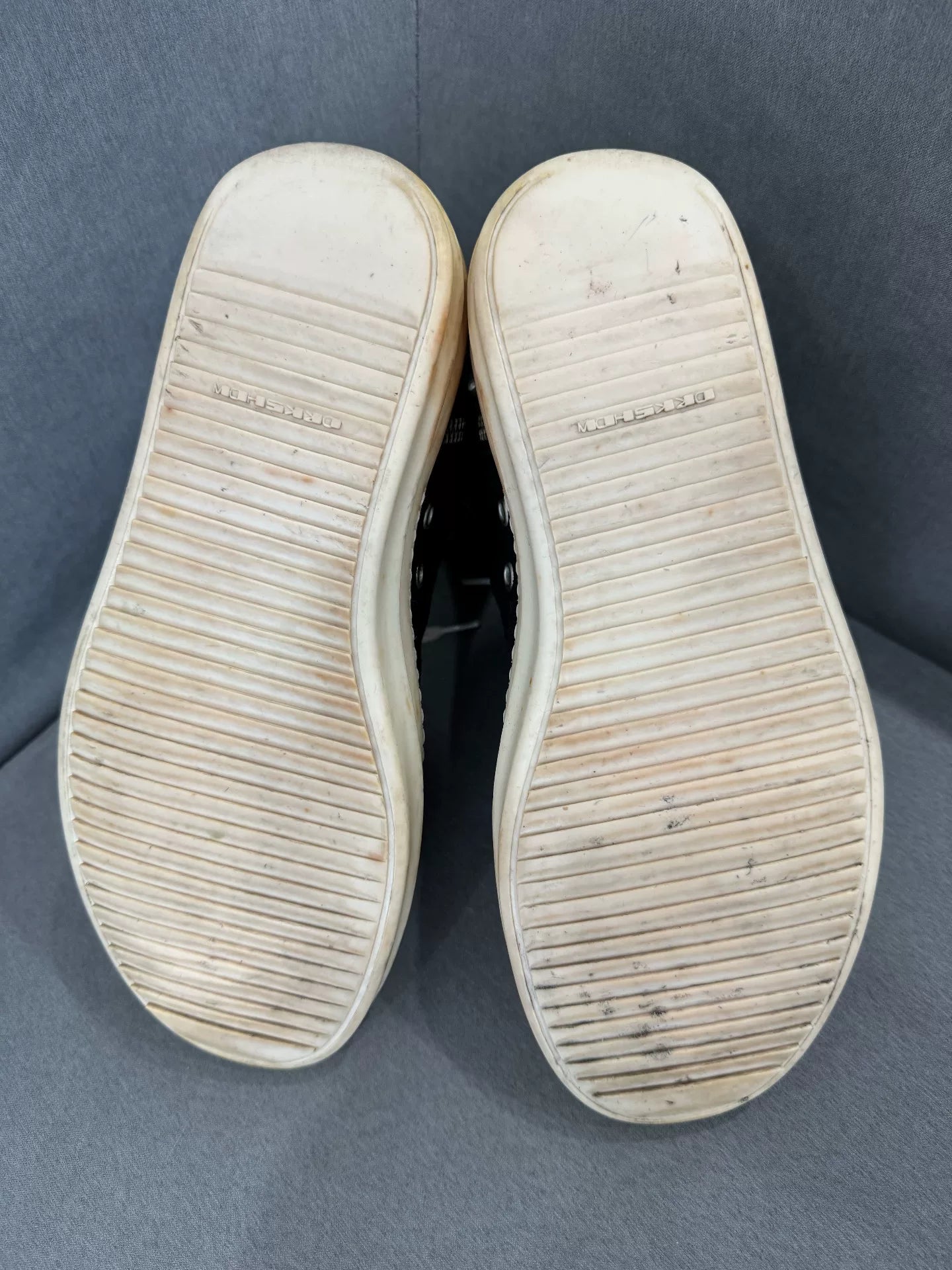 rick owens canvas high top sneakers size 40