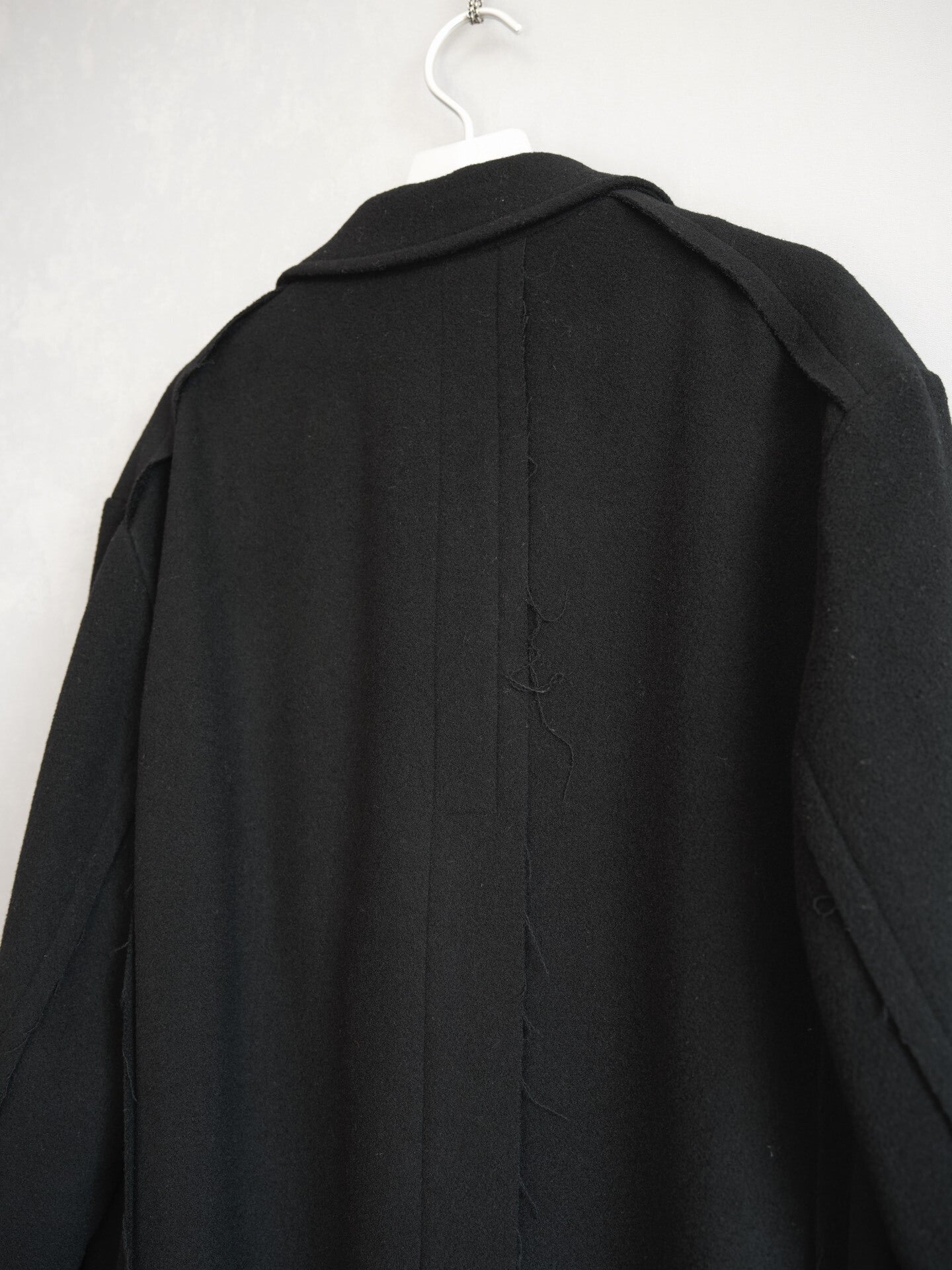 yohji yamamoto wool long coat