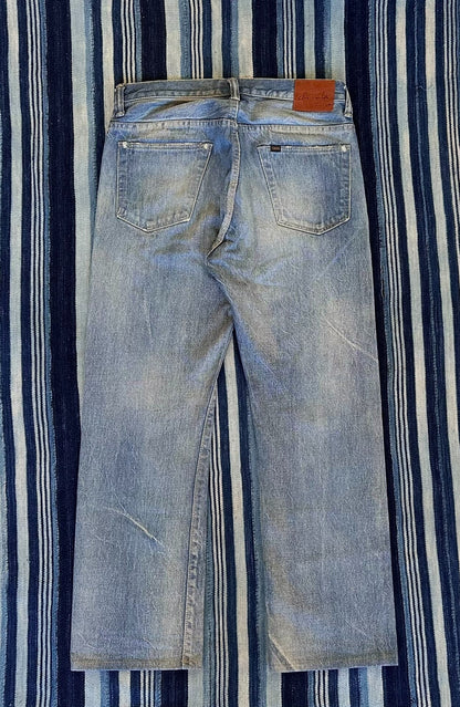 chimala straight-leg denim pants in light wash