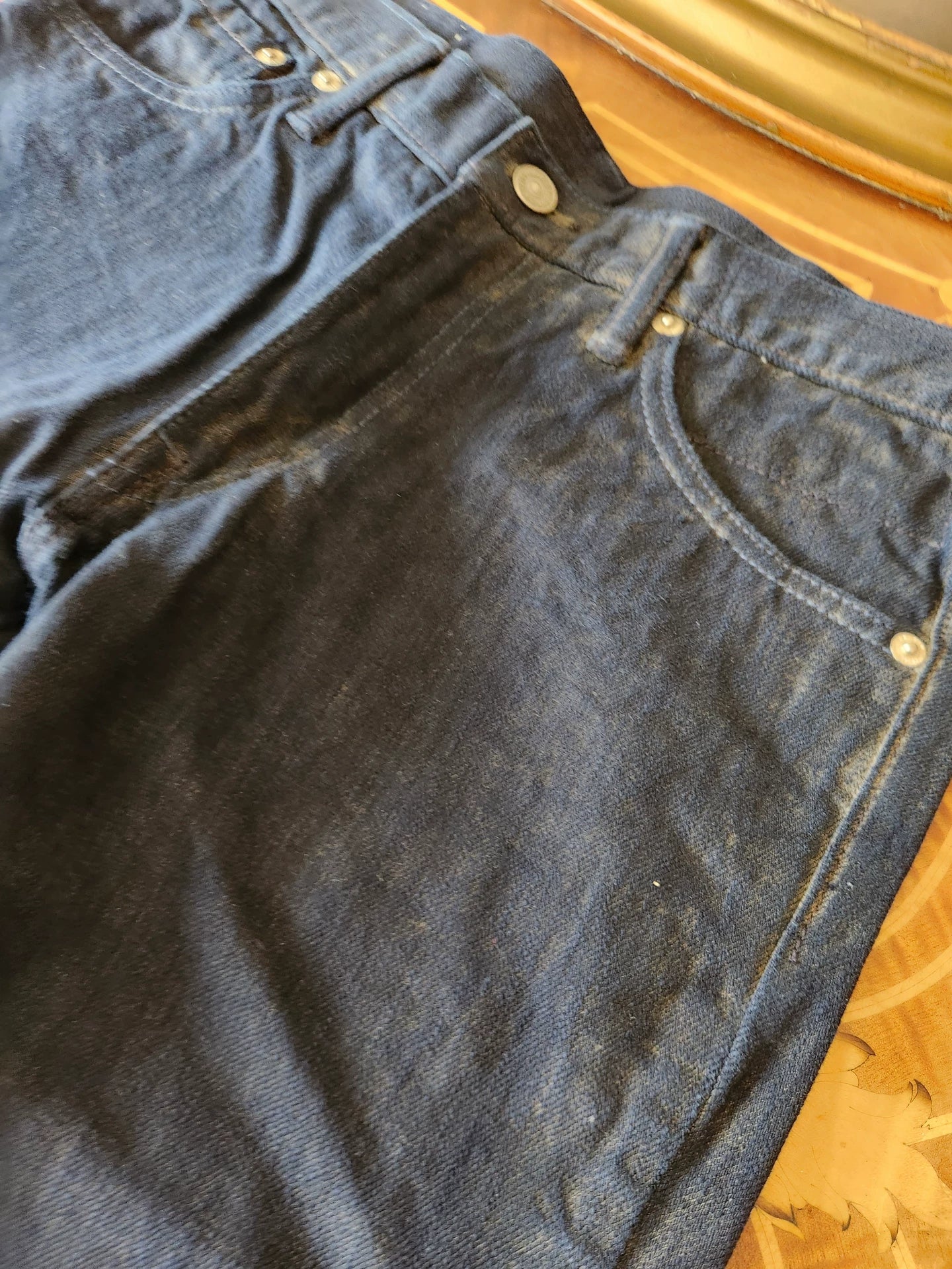 VISVIM Social Sculpture Raw Mud Jeans