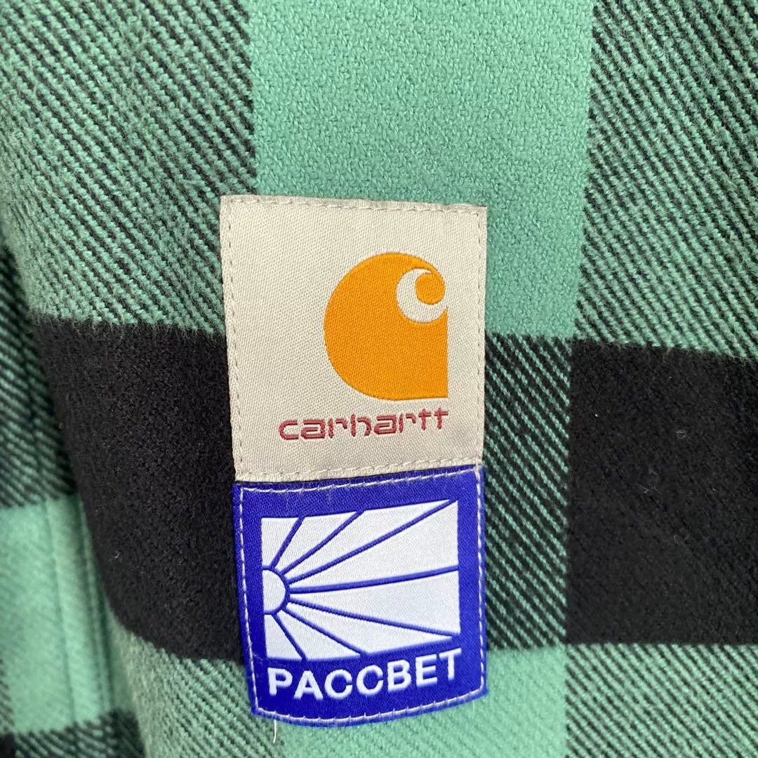 carhartt wip × paccbet check flannel shirt
