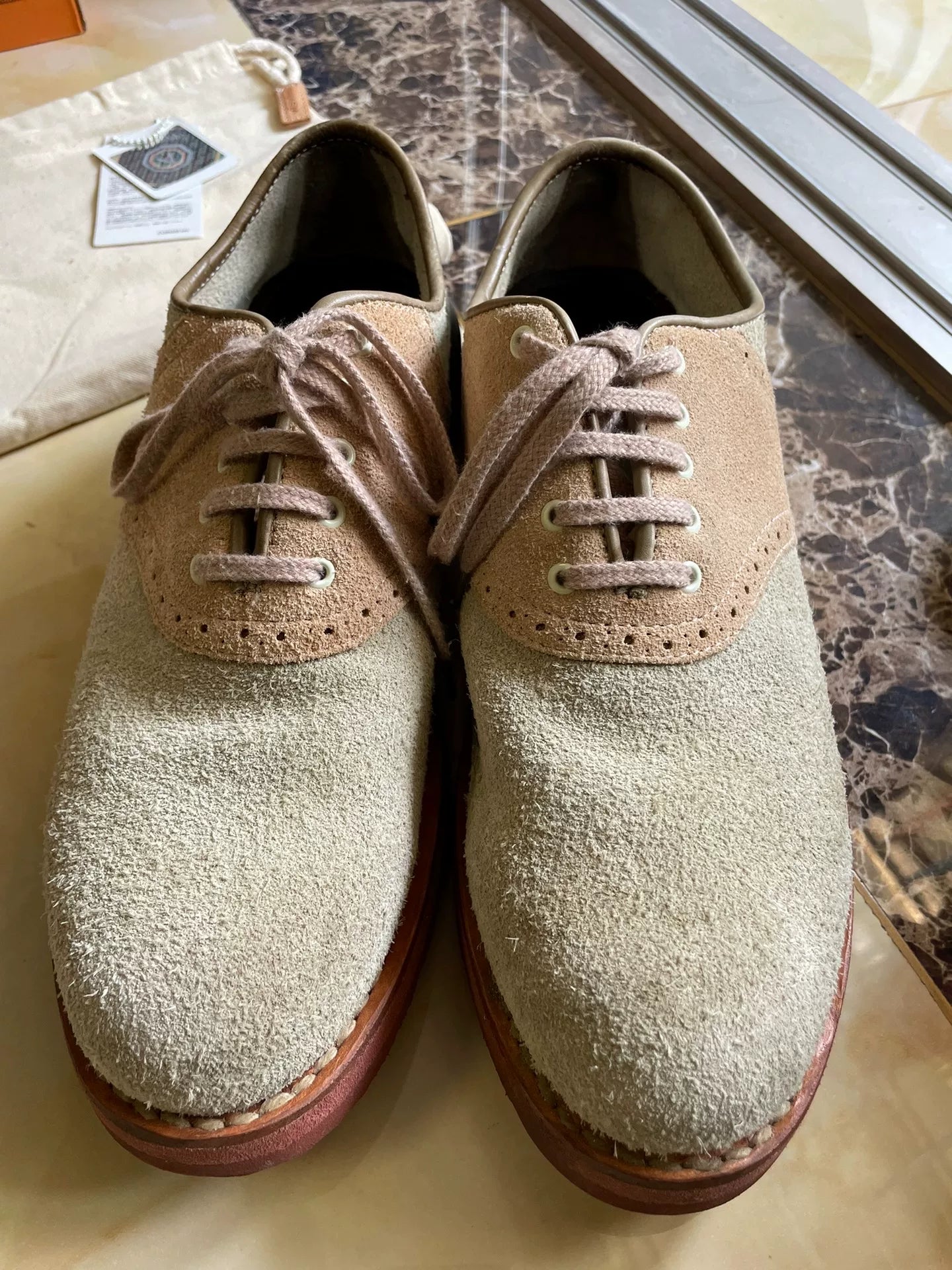 VISVIM PATRICIAN SUEDE-FOLK Low-Top Boots