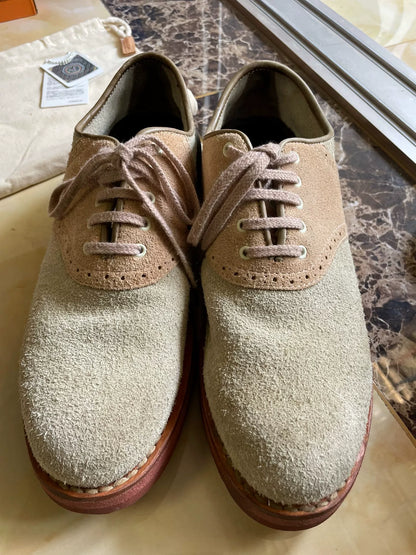 VISVIM PATRICIAN SUEDE-FOLK Low-Top Boots