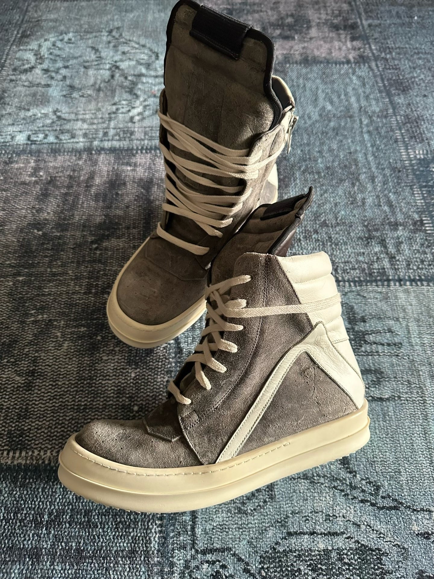Rick Owens Main Line Brown Suede Shoes