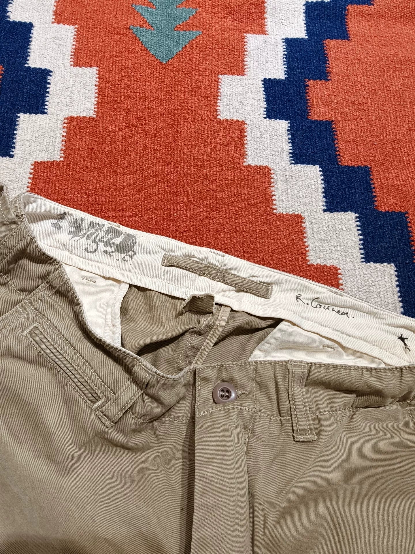 Ralph Lauren RL Canvas Distressed Pants