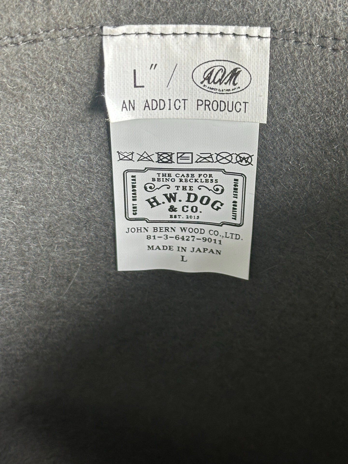 ADDICT& H.W.DOG Rabbit Fur Hat