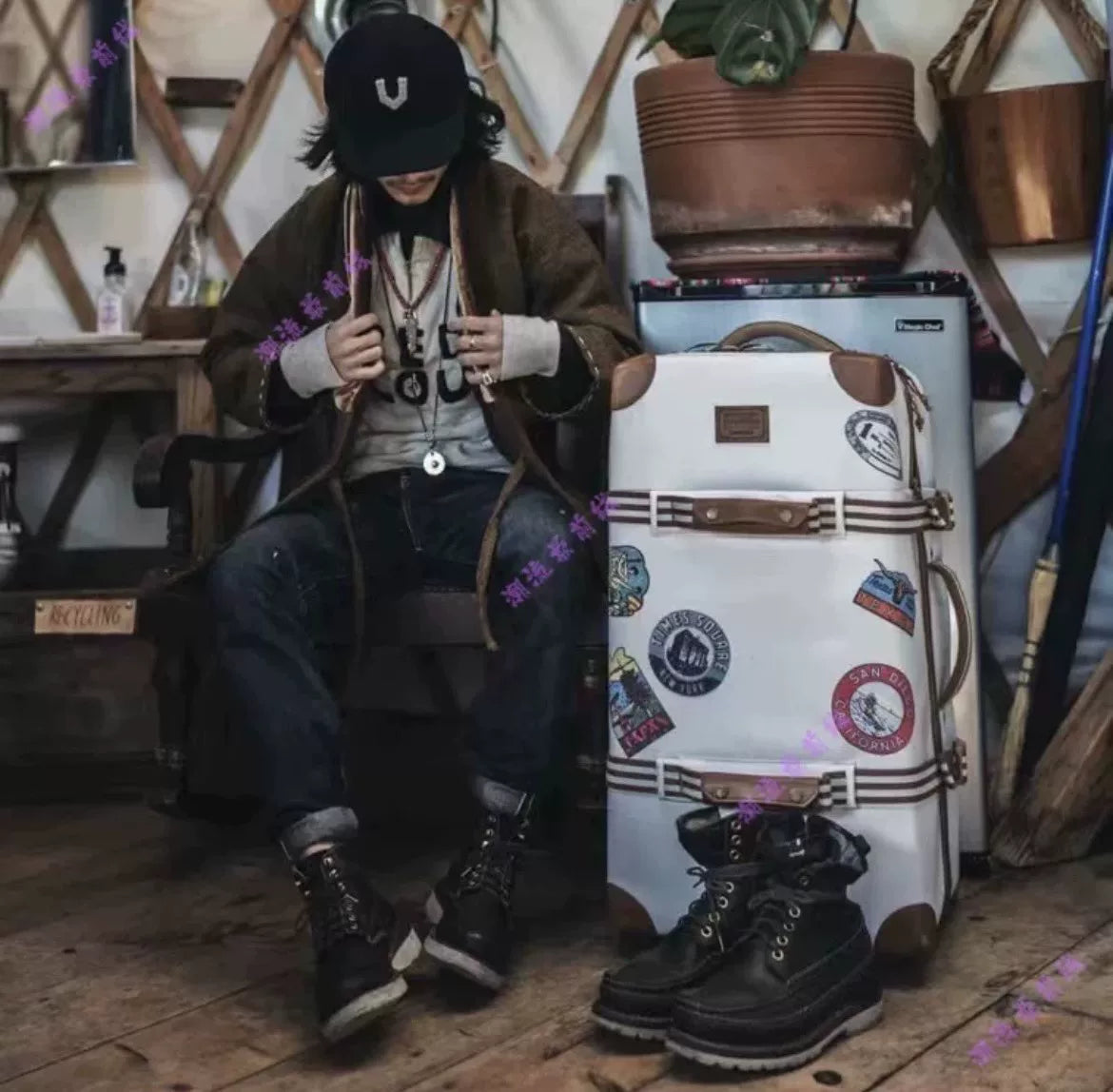 visvim Dotera Coat Harris Tweed Silk Jacket