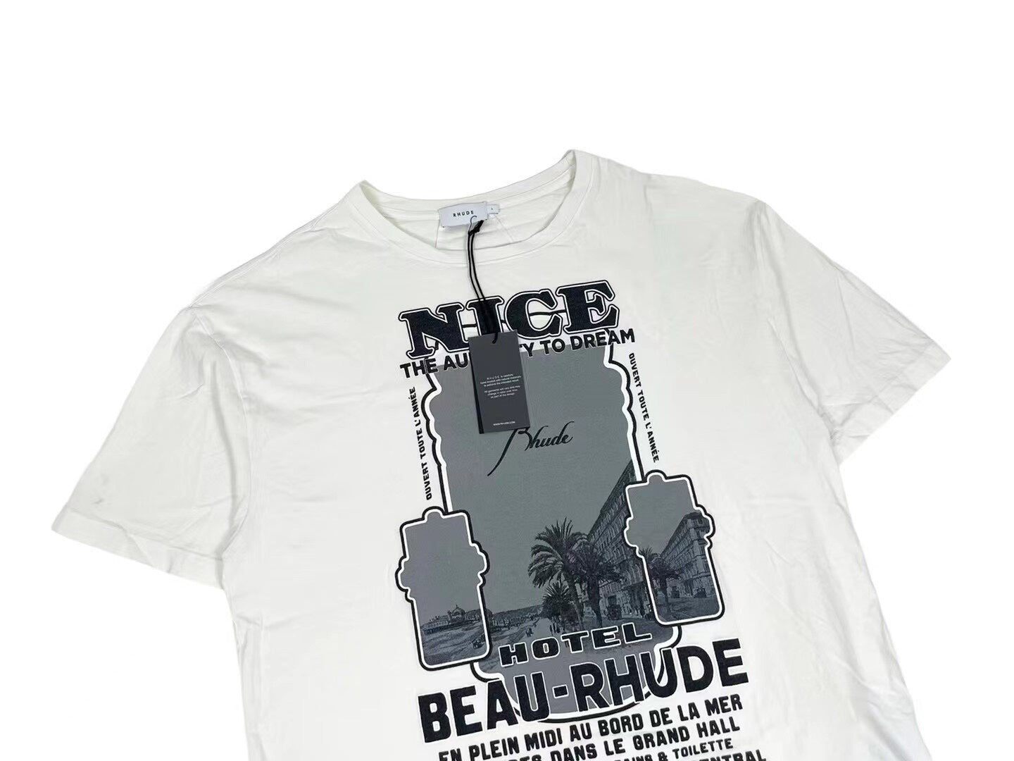 rhude nice graphic short sleeve t-shirt
