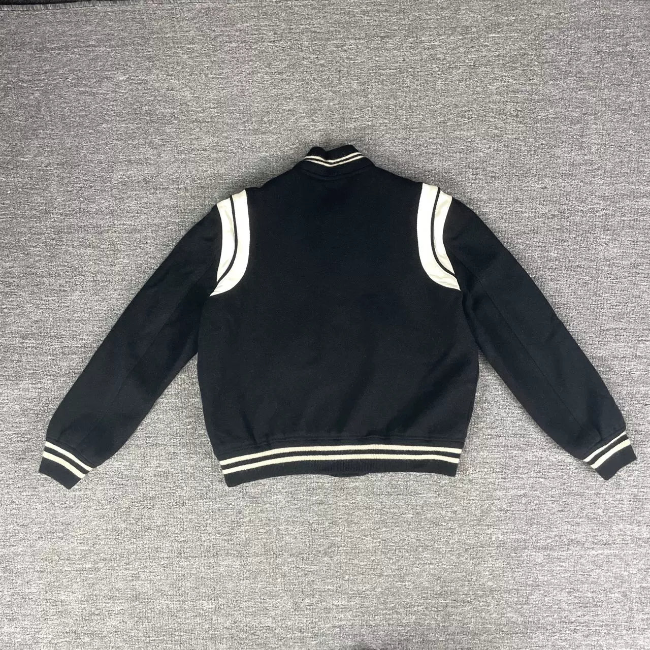 Saint Laurent Paris Spliced Baseball Jacket