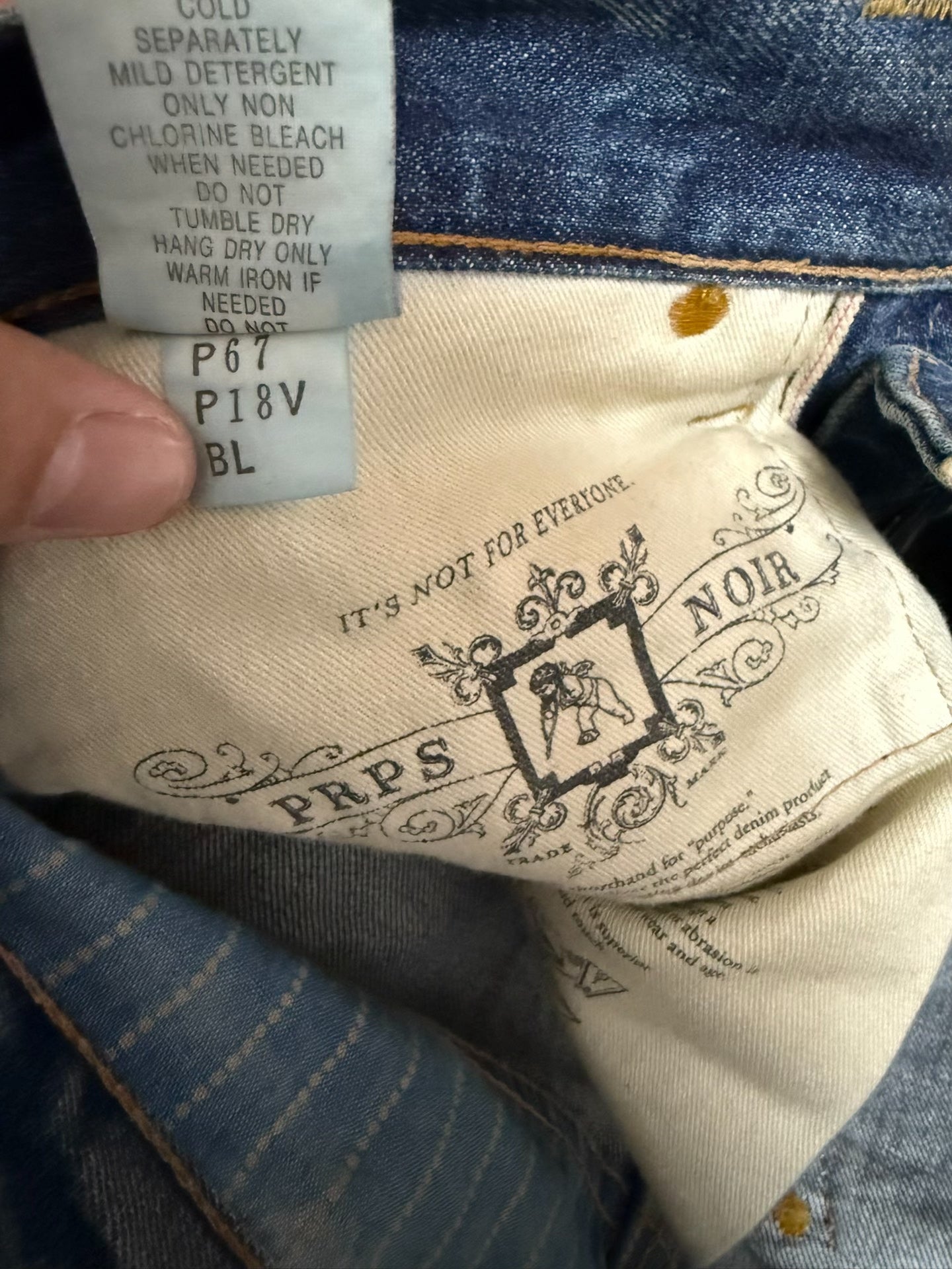 PRPS Noir Hunter Series Jeans W30