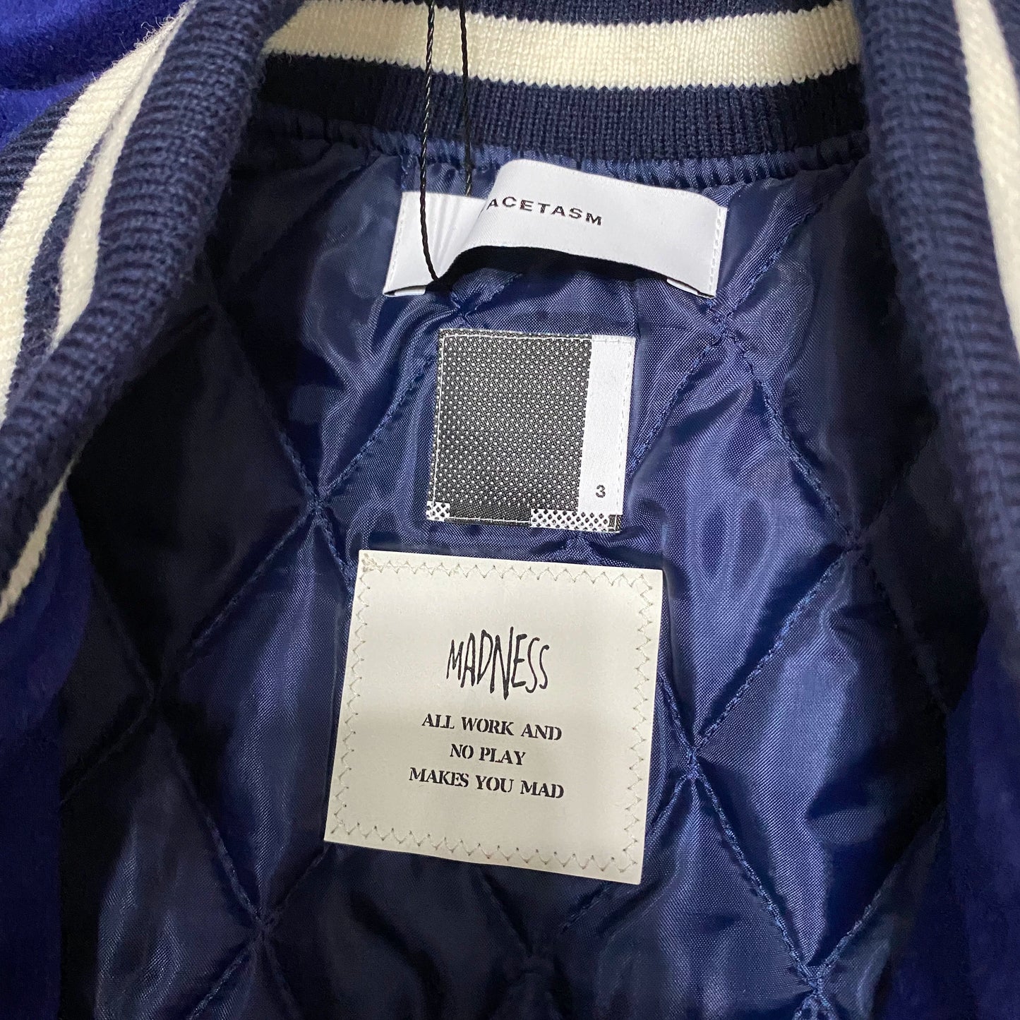MADNESS FACETASM Wool Baseball Jacket