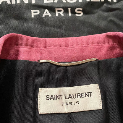 Saint Laurent 2016 Runway Pink Shawl Blazer