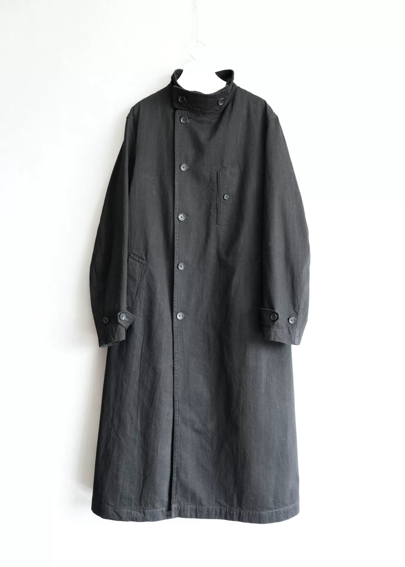 Yohji Yamamoto Black Long Coat 23AW
