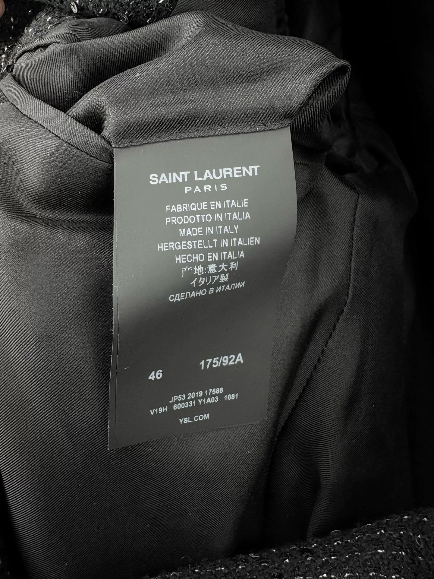 Saint Laurent SLP Sequin Blazer
