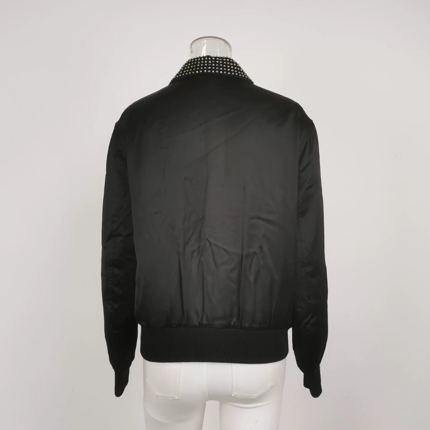 Saint Laurent Black Studded Collar Jacket
