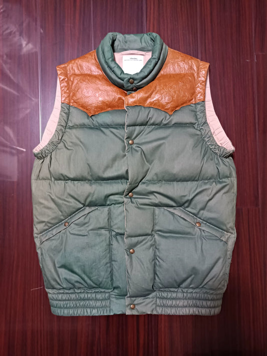 vsivim Insulator Colorblock Distressed Vest