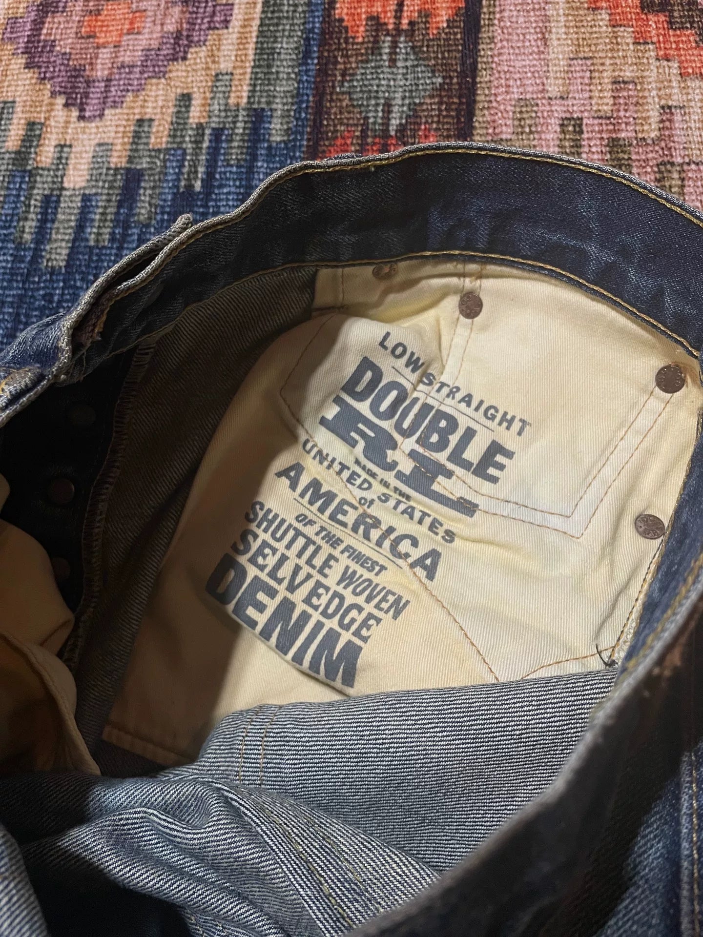 RRL Vintage Washed Distressed Jeans