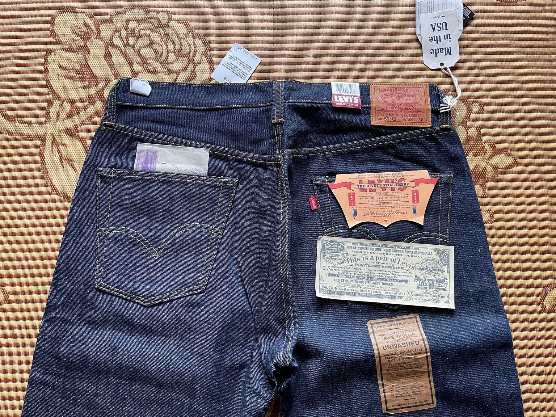 Levi's LVC 1947 501XX Jeans W38