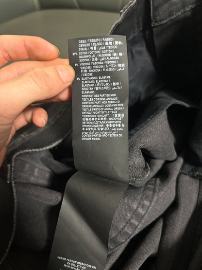 Saint Laurent Black Slim Fit Denim Pants