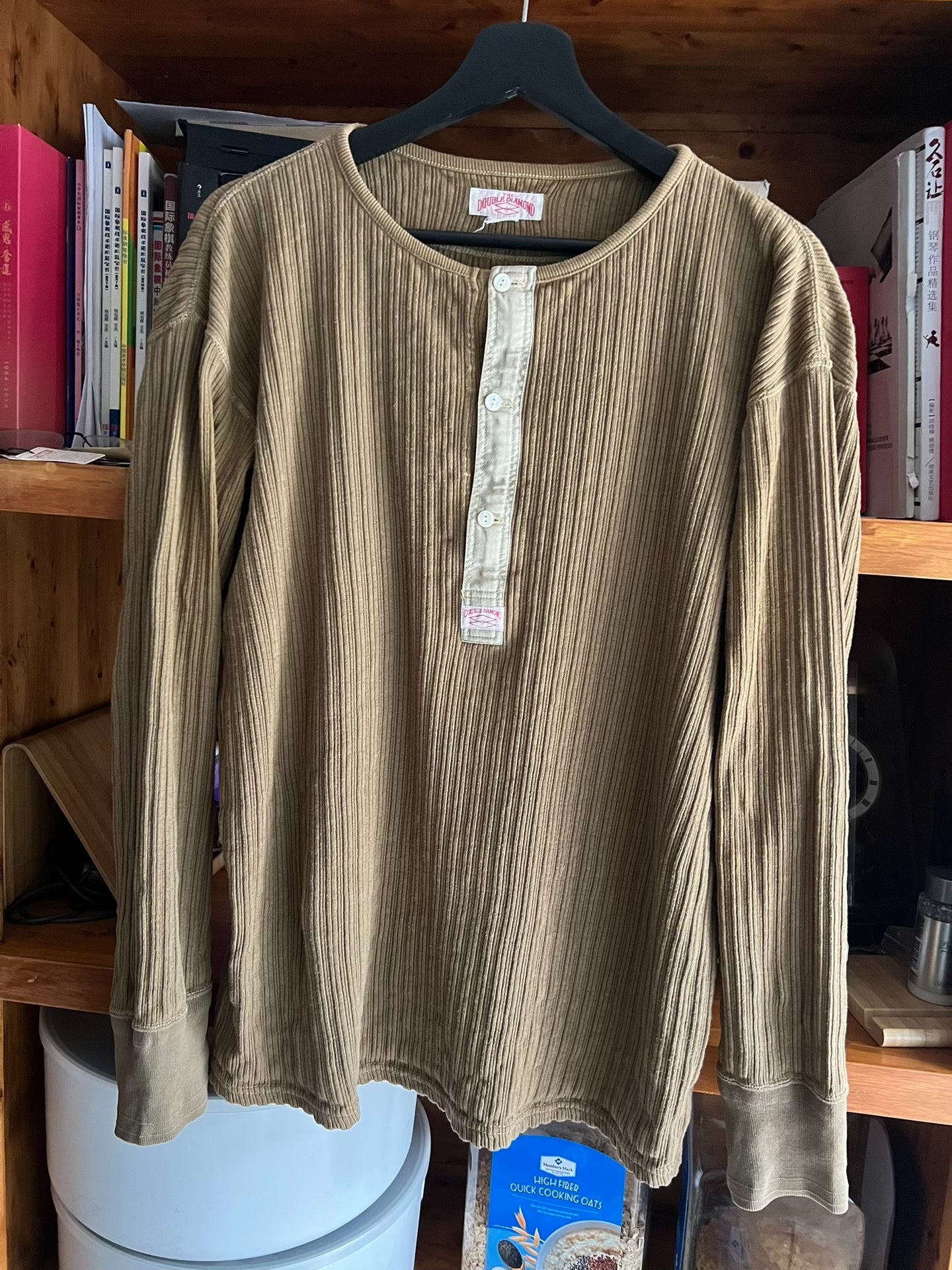 The Real McCoy Vintage Henley Long-Sleeve T
