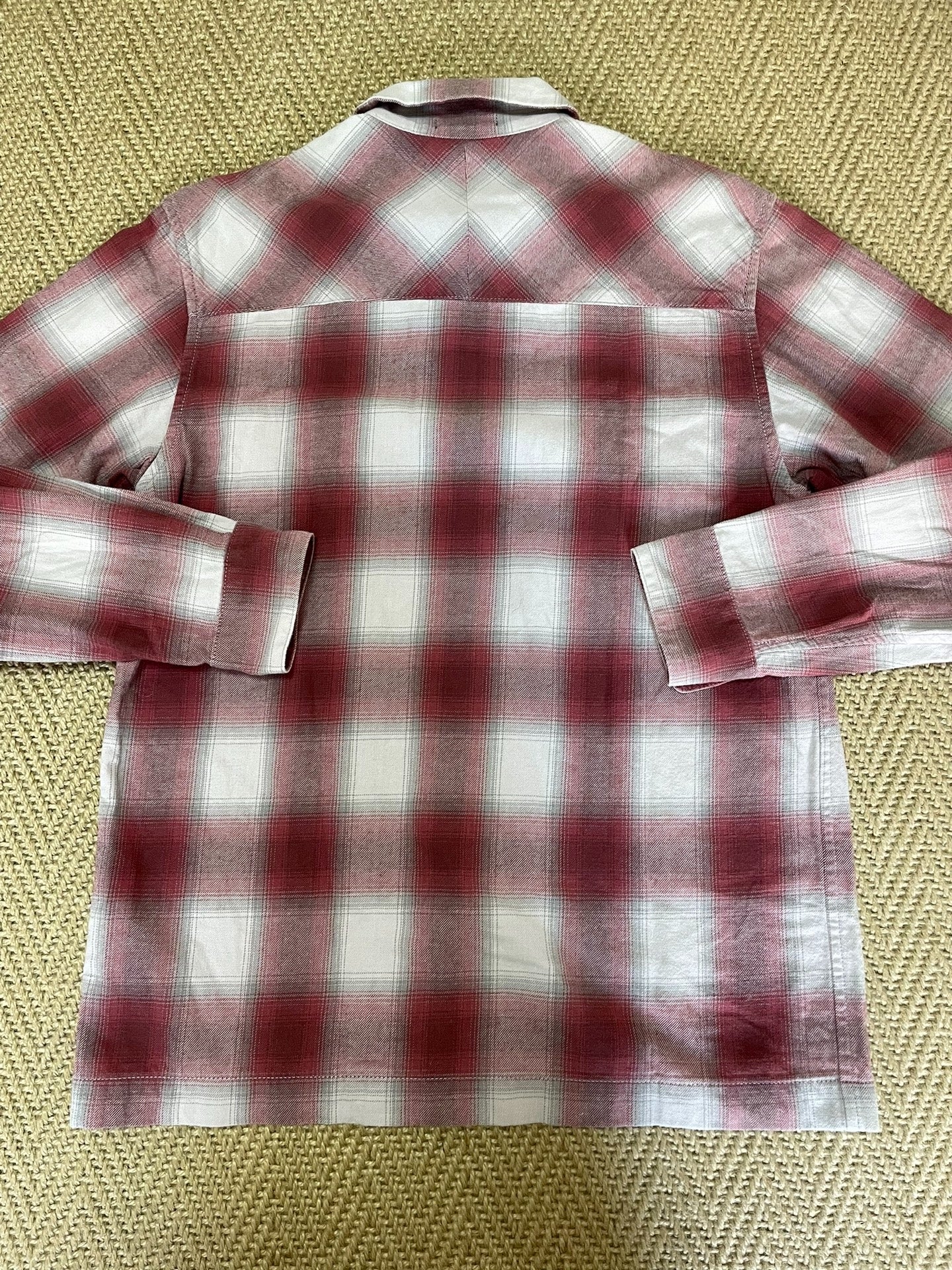 WTAPS VATOS Psychedelic Red Check Shirt