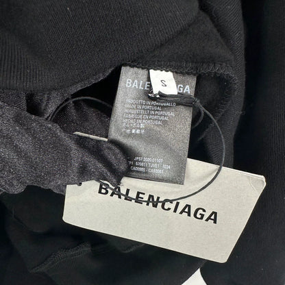 Balenciaga Black Embroidered Hoodie Size S