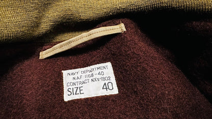 Navy Deck Jacket with Fleece Lining