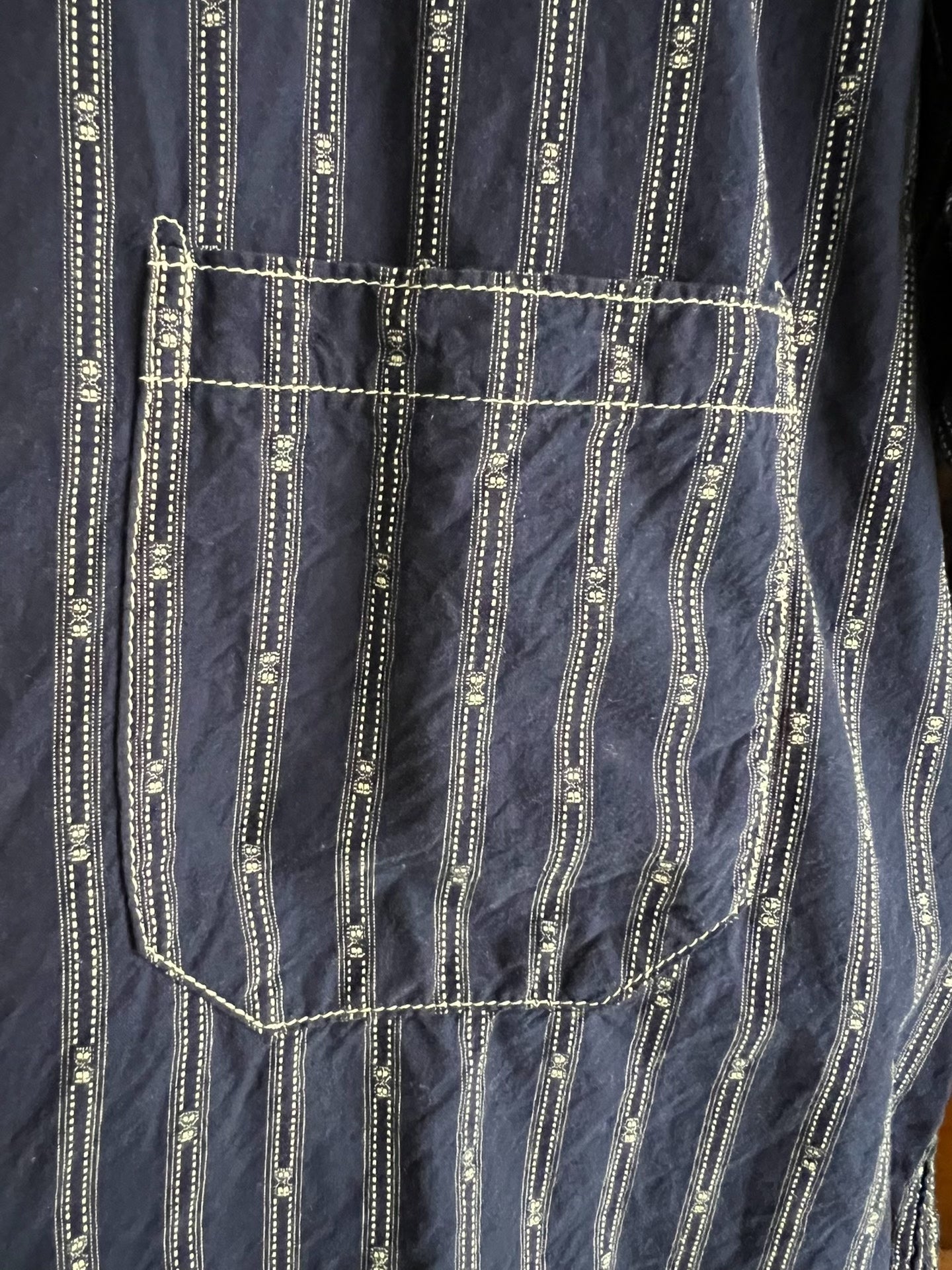 Freewheelers Vintage Indigo Stripe Shirt
