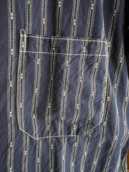 Freewheelers Vintage Indigo Stripe Shirt