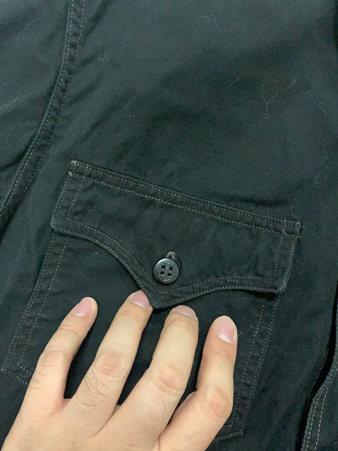 Freewheelers Black CPO Shirt Size 16