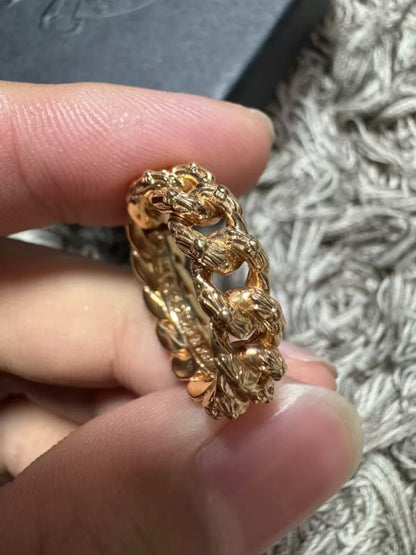Chrome Hearts 22K Gold Cross Ring