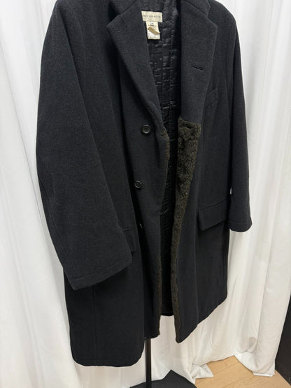 Dries Van Noten Fur Collar Loose Coat