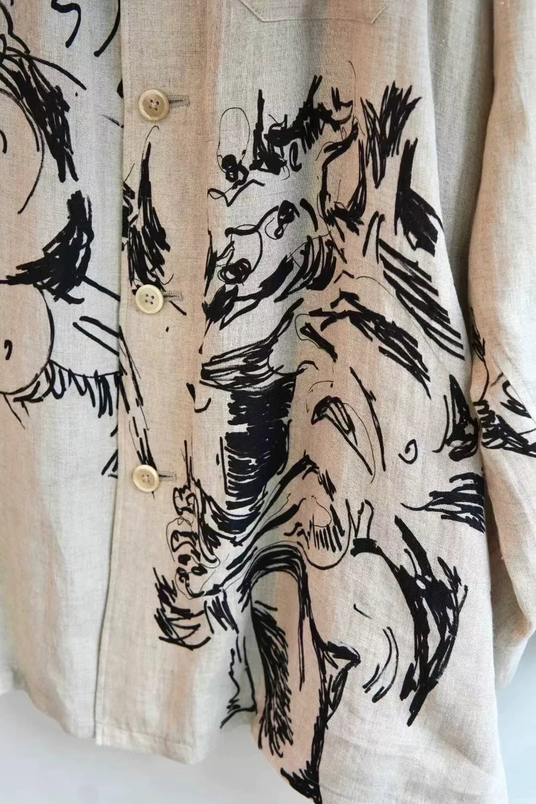 Yohji Yamamoto S/S 2018 Graffiti Shirt Jacket