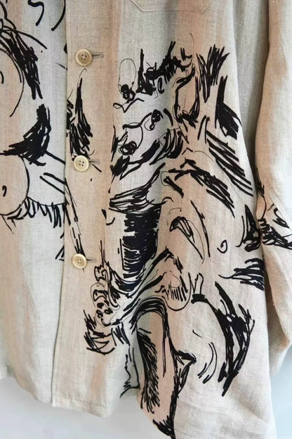 Yohji Yamamoto S/S 2018 Graffiti Shirt Jacket