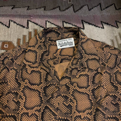 Wacko Maria Snake Print Long Sleeve Shirt