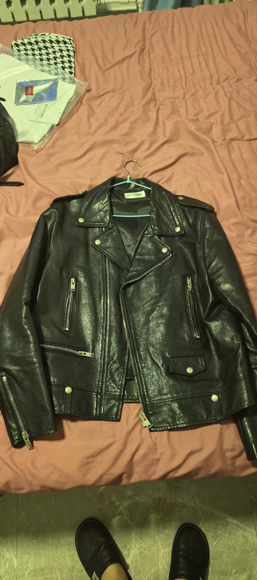 Saint Laurent Men's Black Biker Jacket