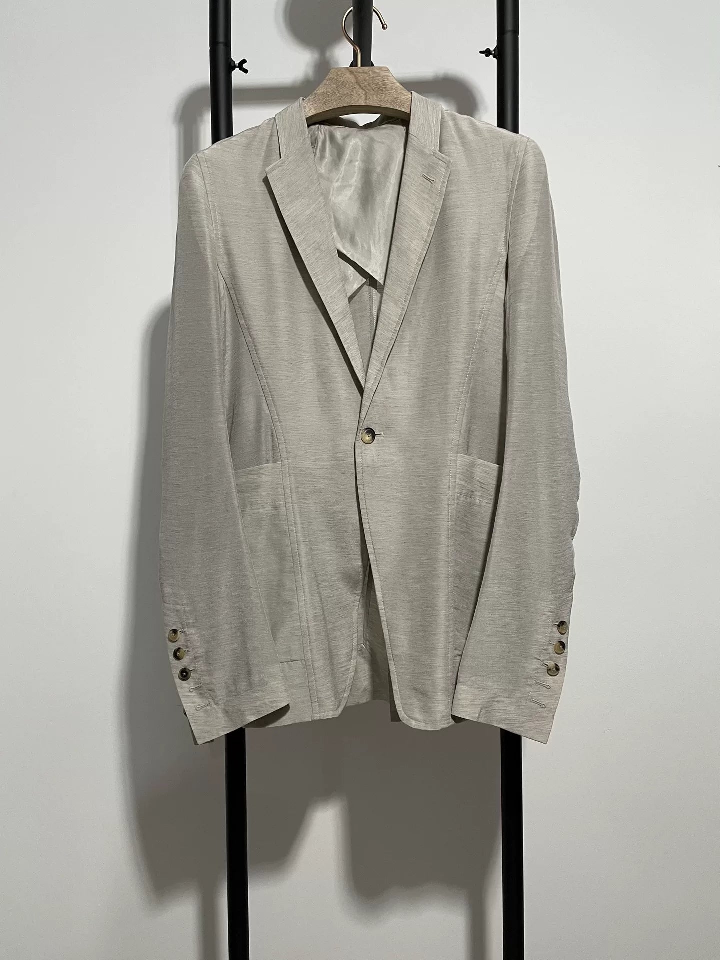 rick owens lightweight tailored blazer jacket