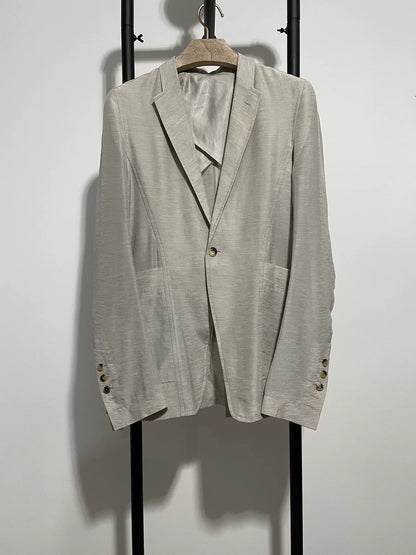 rick owens lightweight tailored blazer jacket